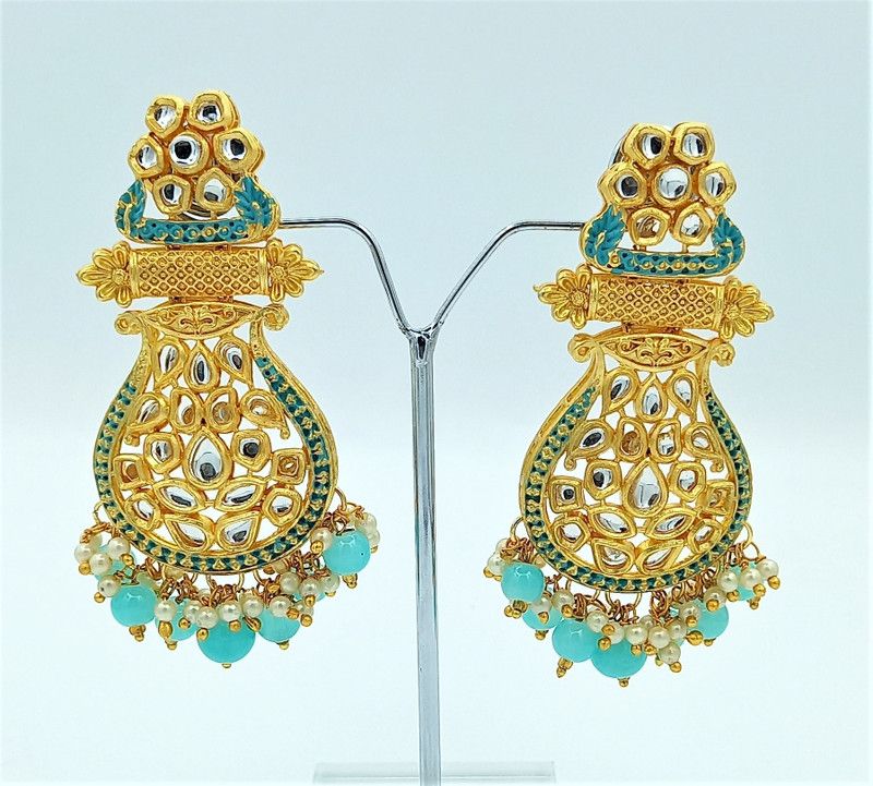 MM-19 030 Beads Alloy Jhumki Earring