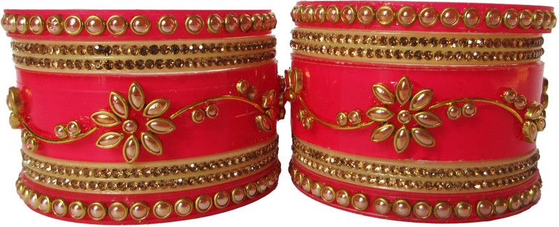 Acrylic Gold-plated Chudas  (Pack of 10)