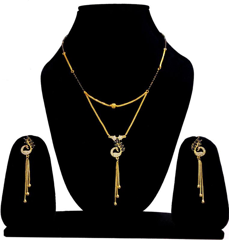 Brass, Alloy Gold-plated Gold, Silver Jewel Set  (Pack of 1)