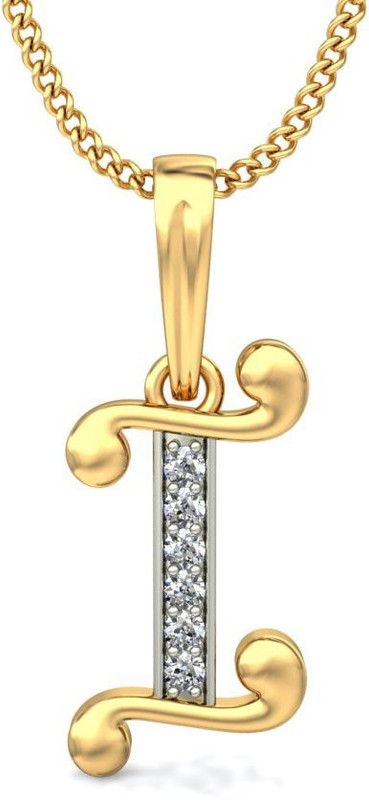 I Alphabet Gold-plated Copper Pendant