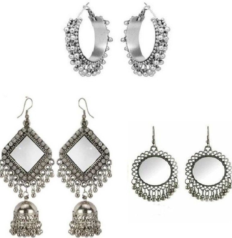 Shimmering Delight Statement Alloy Drops & Danglers