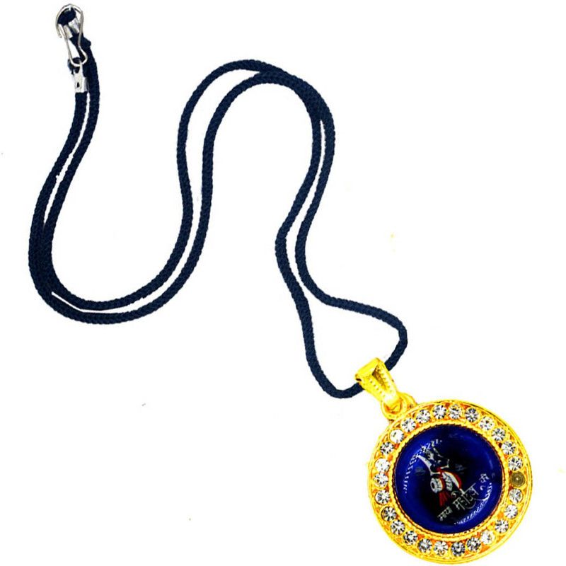 Maya Mahadev Ki Multicolor Lord Shiva Locket Cord Chain Pendant for Men ,Women Metal Pendant