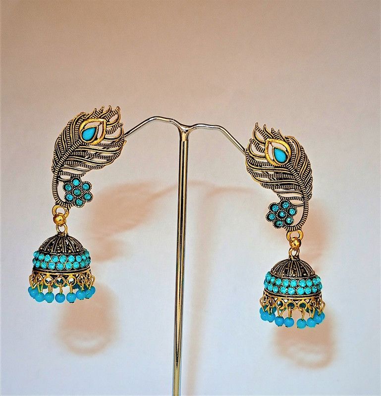 NEW ARRIVAL EARRINGS Pearl Alloy, Brass Earring Set, Jhumki Earring