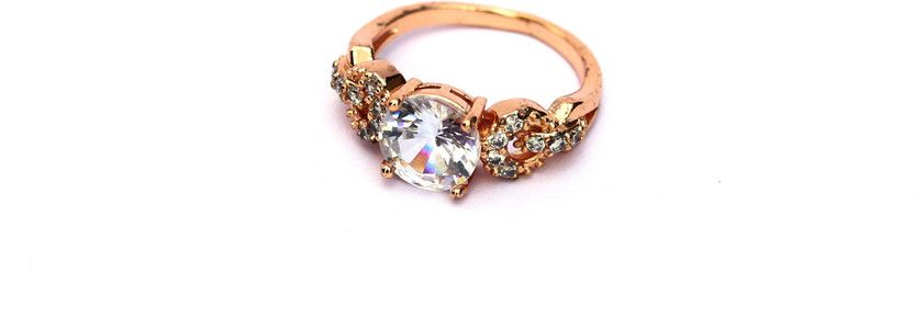 Dream Rings for Girls/Women, Party/Ethnic wear Alloy, Brass Pearl Gold Plated Ring