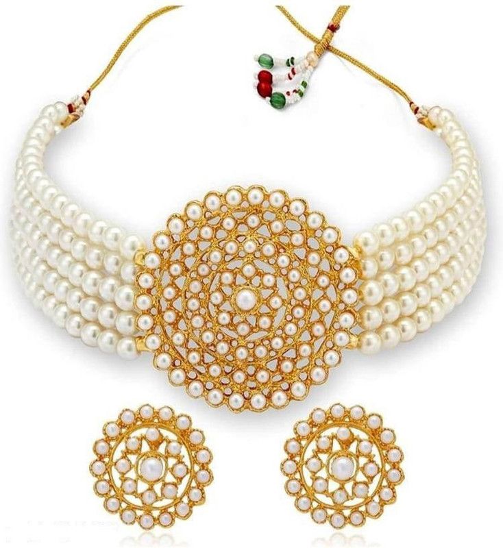 Diamond Gold-plated Plated Alloy Necklace Set