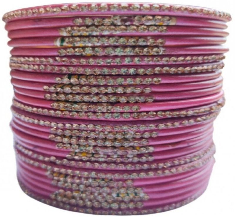 Lac Crystal Bangle Set  (Pack of 24)