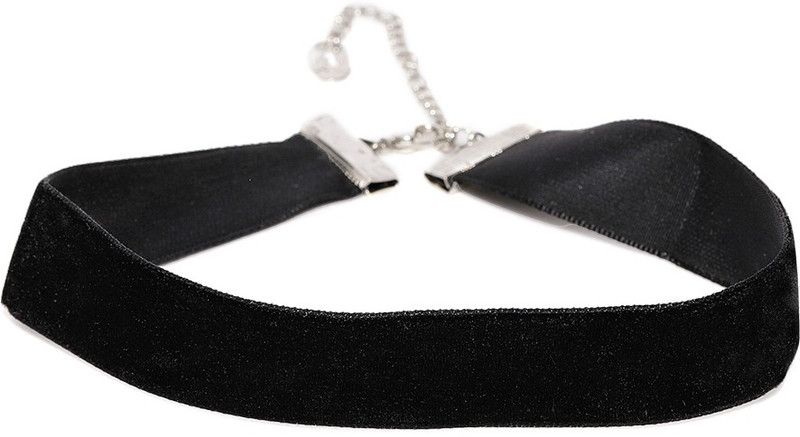 A J Necklaces Day Choker Fabric Necklace