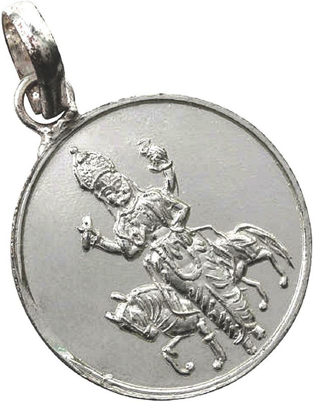 Shri Shukra Yantra Pendant In Pure Silver (5.5 Gms) (1 Pc) Silver Sterling Silver Pendant