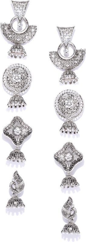 Combo Zinc Jhumki Earring