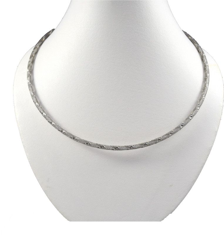Italian Chains emzoaich13 Rhodium, Gold-plated Plated Silver Chain