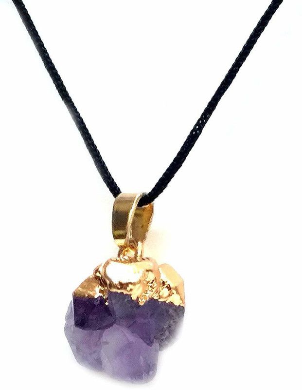 Amethyst Rough Cluster Pendant Amethyst Crystal Pendant