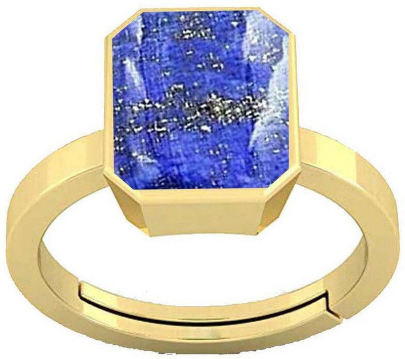 Lapis Lazuli (Lajwart) 4.25 Ratti or 4 Ct Panchdhatu/5 Metal Women Adjustable Stone Ring