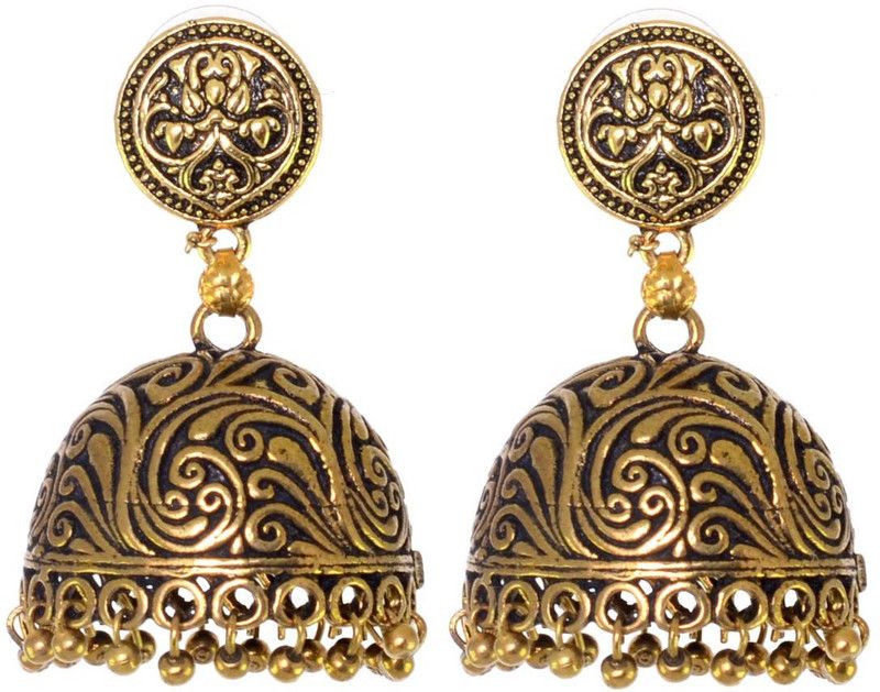 Urban Tribe Exclusive jhumki Style earring gold platted Alloy Earring Set