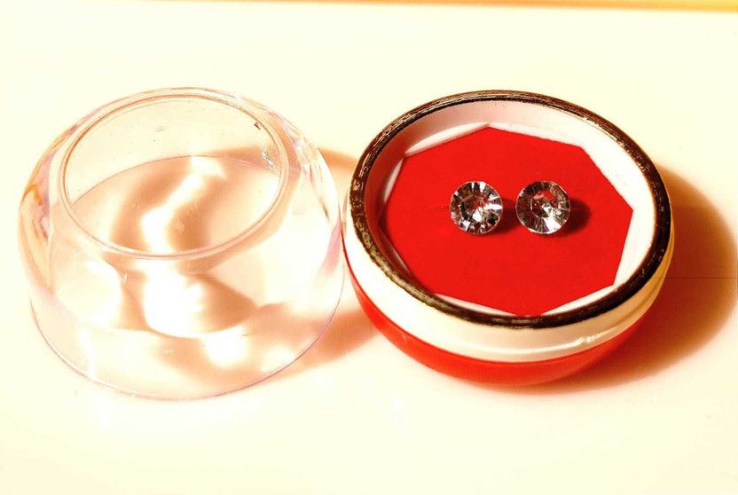 00214 Crystal Crystal Plug Earring