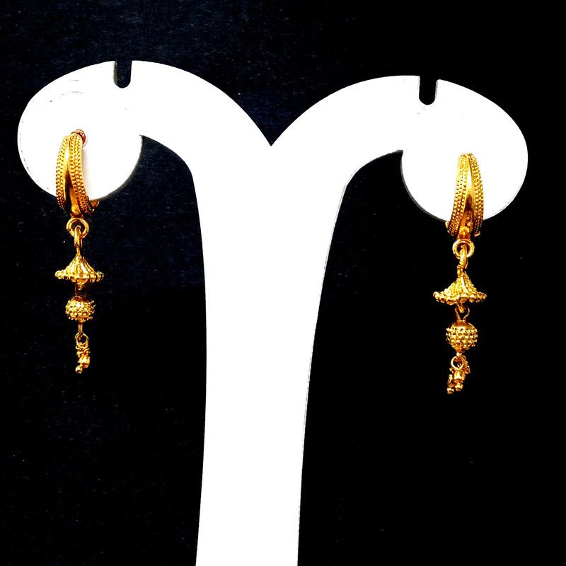 Stylish Design Earring for Women & Girls Ruby Brass Jhumki Earring