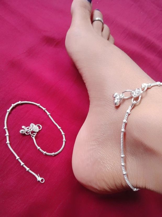 AANYACRYSTAL Gith Alloy Anklet  (Pack of 2)