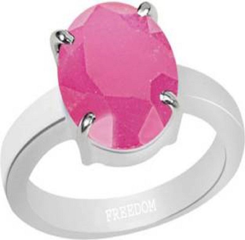 Natural Ruby ring Stone Sapphire Copper Plated Ring