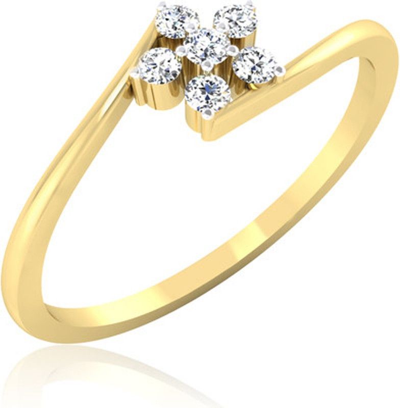 The Torkel American Diamond Studded 92.5 BIS Hallmarked Silver Ring