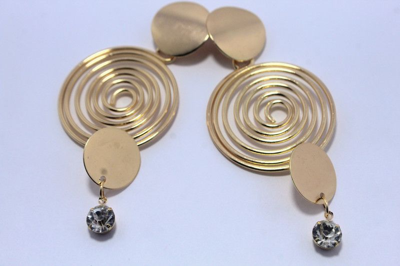 Korean Fashionable Earrings Brass Drops & Danglers