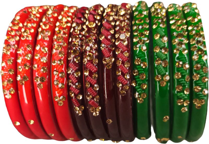 Glass Beads, Pearl Kada  (Pack of 12)
