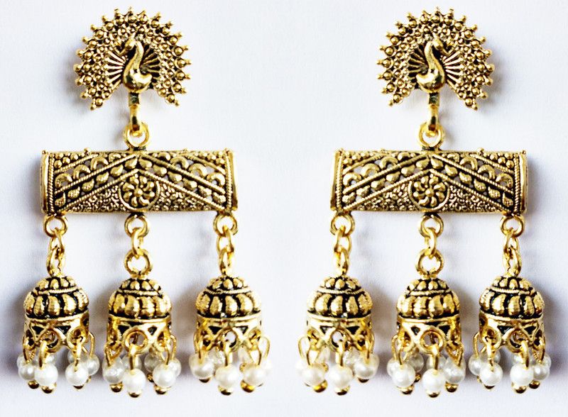 Earring 008_A Brass Jhumki Earring