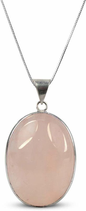 Healing Stone Pendant Natural Crystal Stone Pendant / Locket with Metal Chain for Crystal Healing Gemstone for Unisex Quartz Stone Pendant