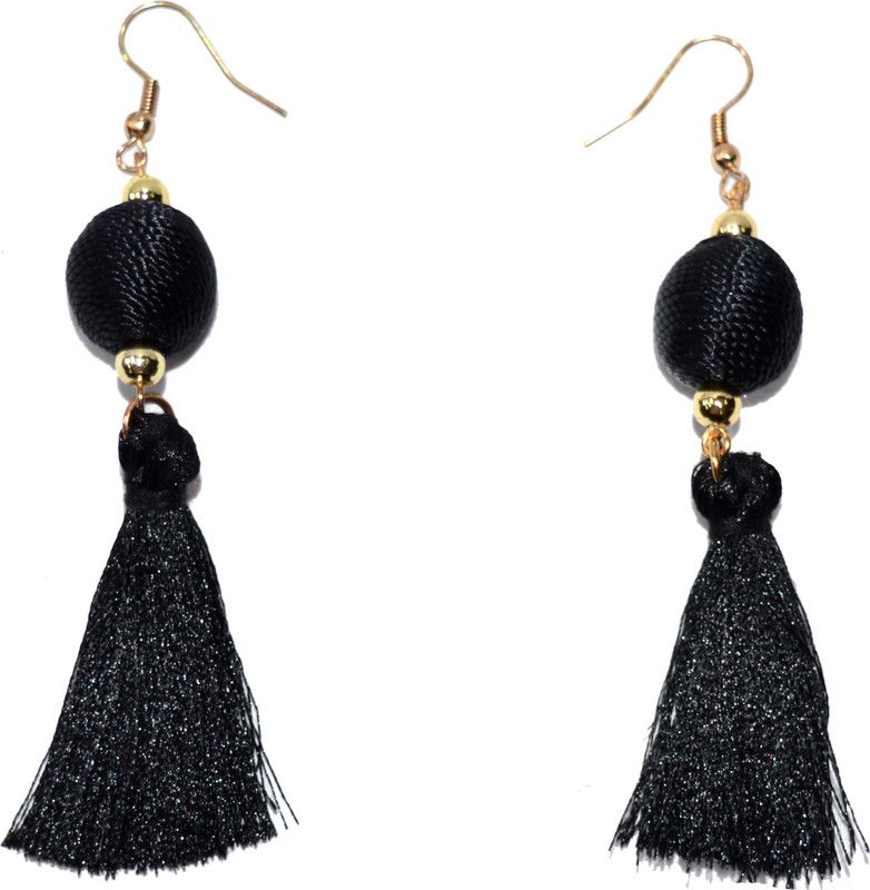 Silk Thread Earrings Alloy, Fabric Tassel Earring