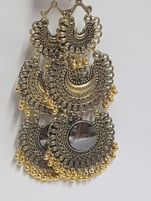 Virasat Collection Beads Alloy, Metal Drops & Danglers, Earring Set, Chandbali Earring, Ear Thread, Hoop Earring, Jhumki Earring, Cuff Earring, Clip-on Earring