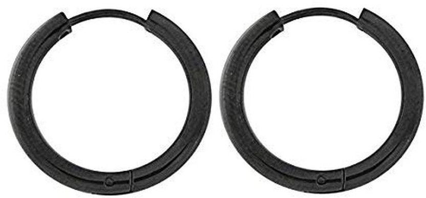 BLACK-ERNG-SML Metal Stud Earring