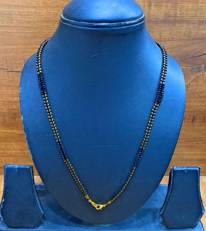 Mangalsutra- Handmade and Black Beads For Women and Girls Crystal Mangalsutra