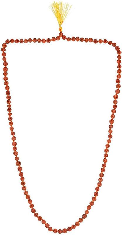 Red Rudraksha Mala 3 Quartz Dori Necklace