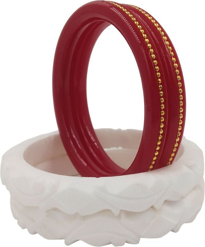 Shell Gold-plated Shakha Pola  (Pack of 4)