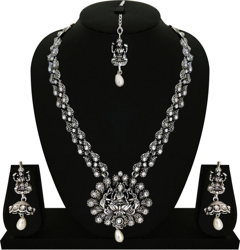 Zinc Silver White, Silver Jewel Set  (Pack of 1)