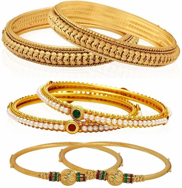 Alloy Gold-plated Bracelet Set  (Pack of 6)