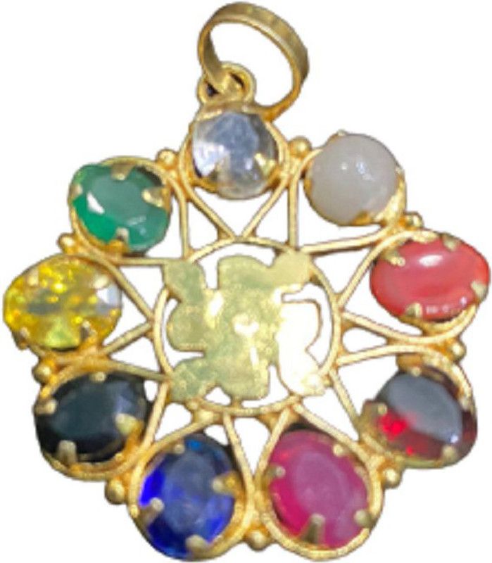Navgrah Swastika Locket Navratan Swastik Locket Pendant Unisex Locket Metal