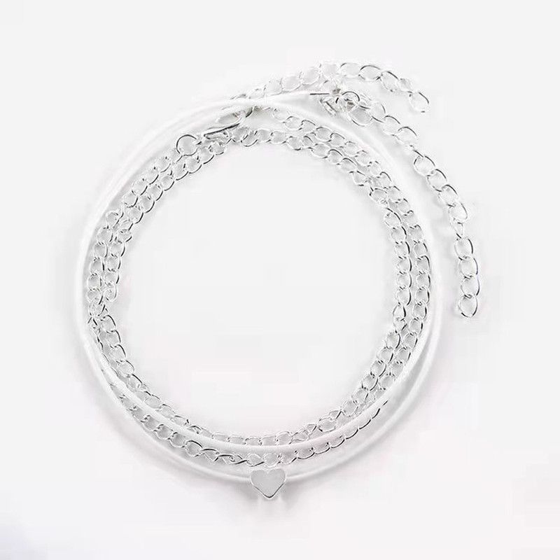 Fashion story Anklet for Girls & Women Pack of 2 Crystal Anklet