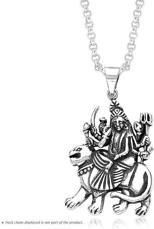 Goddess Kaali Maa Pendant Silver Pendant