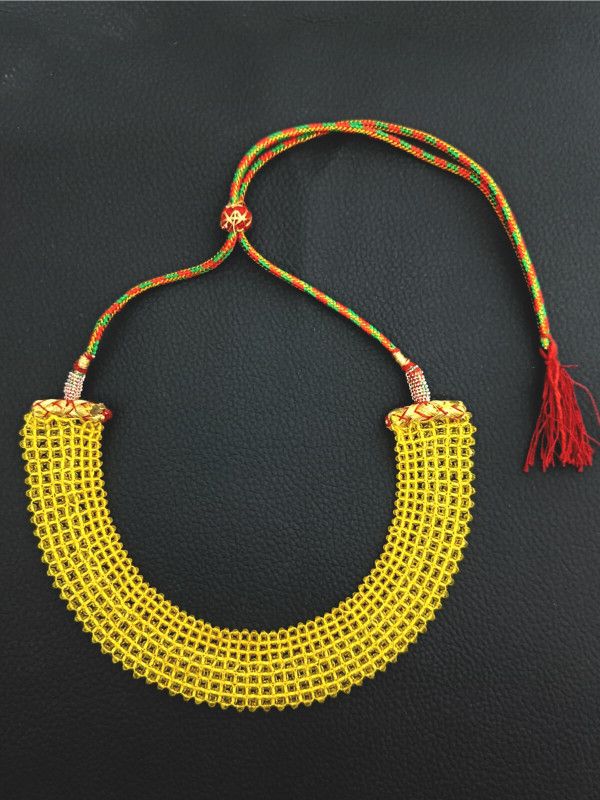 Crytal Hydro Layered Necklace for Women and Girls Crystal Gold-plated Plated Brass Choker