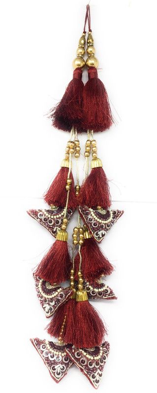Inhika Maroon Lehenga Latkan Brooch  (Maroon)