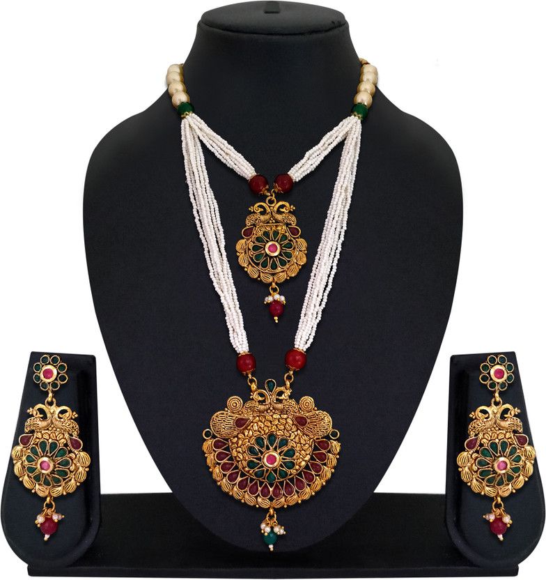 Zinc Multicolor Jewel Set  (Pack of 1)