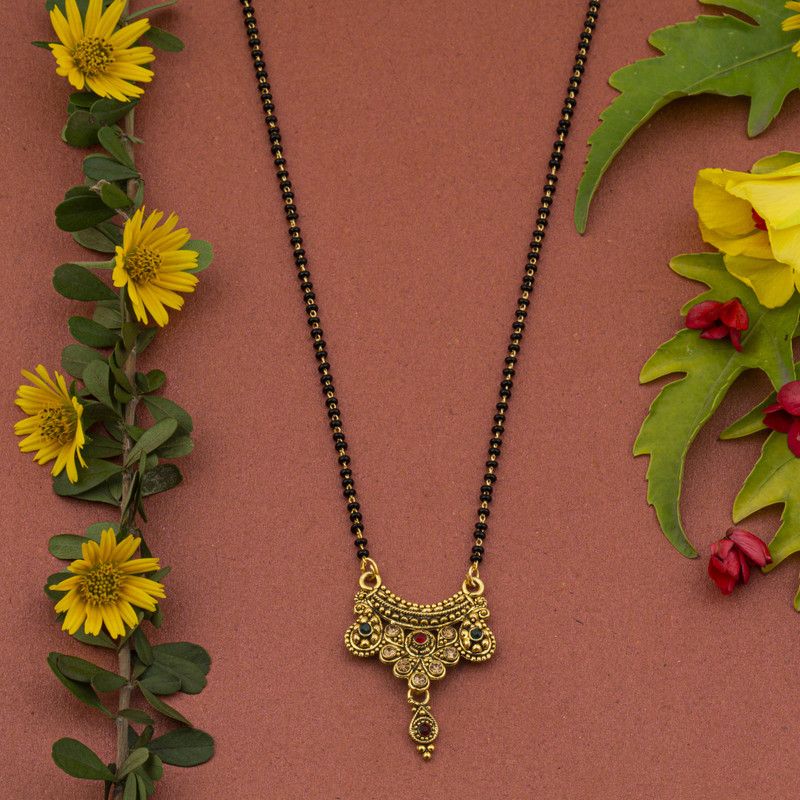 Trendy Gold Mangalsutra For Women Copper Mangalsutra
