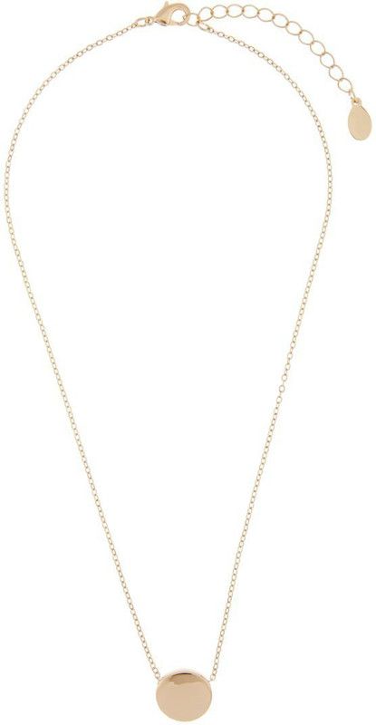 CIRCLE DISC PENDANT Alloy Necklace