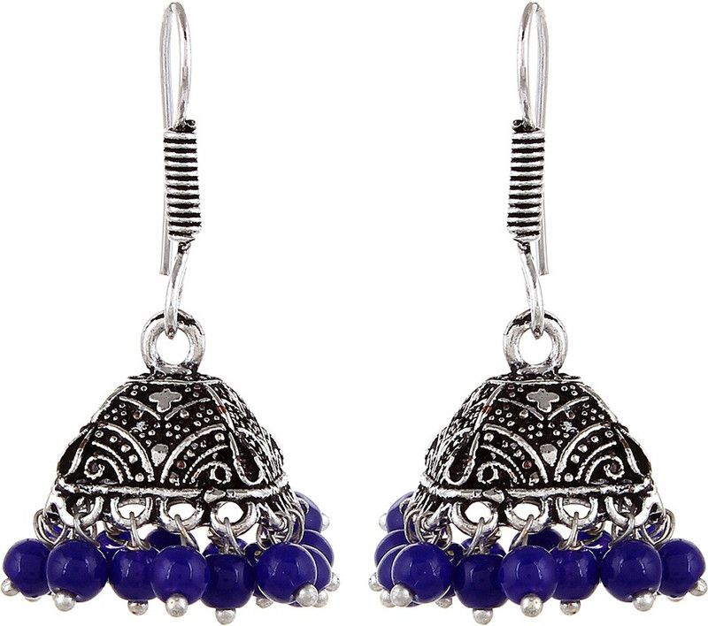 Oxidised Small Jhumka Metal Jhumki Earring