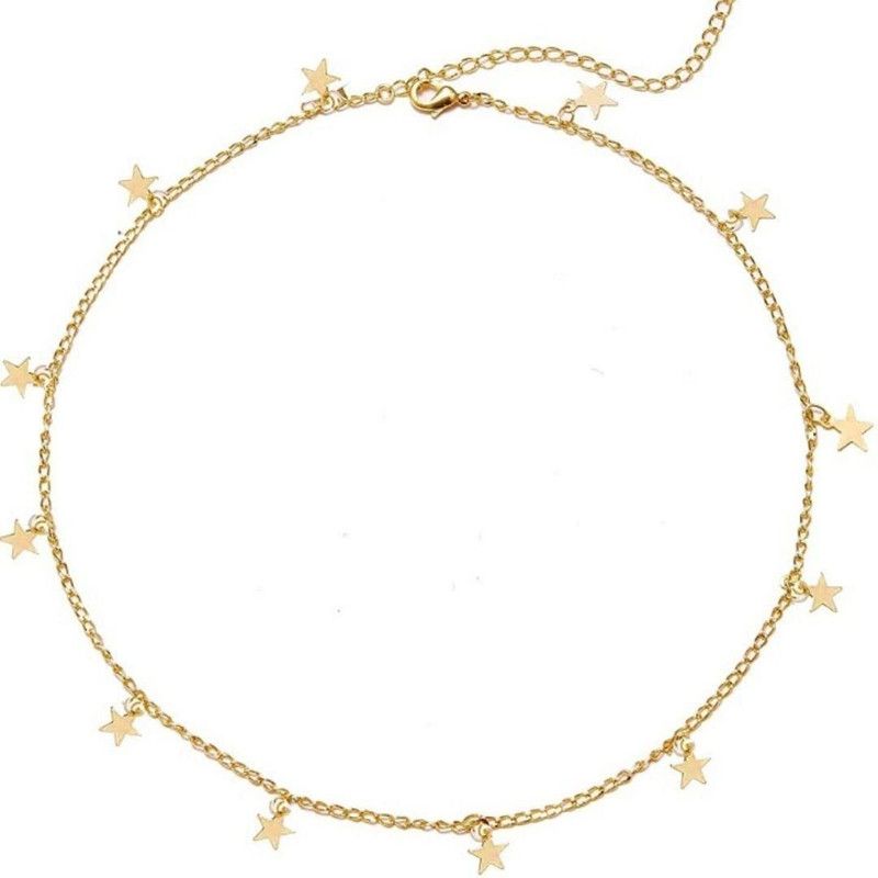 Star Choker For Womens and Girls. Alloy Choker