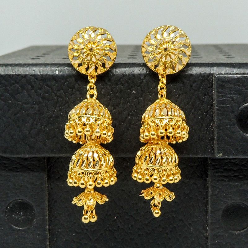 CHN-JMK-159 Brass Jhumki Earring