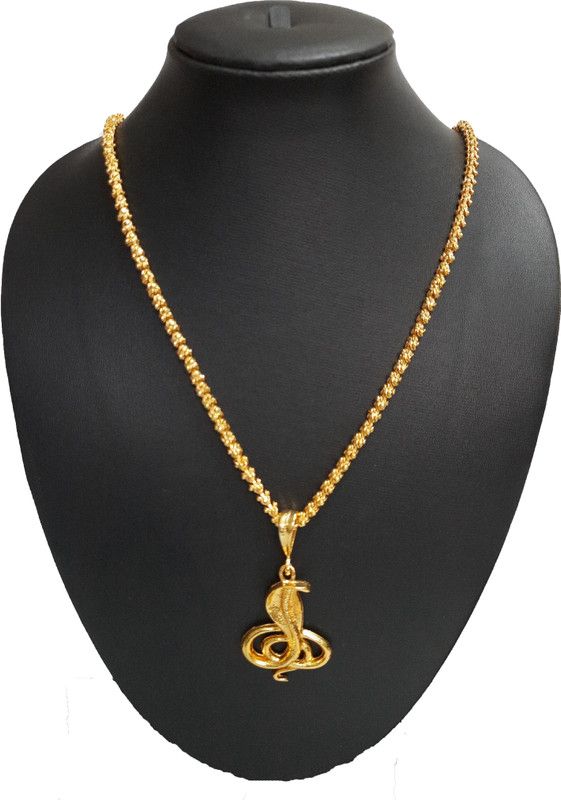 Snake ONLE & CHANDRAMUKHI Gold-plated Cubic Zirconia Alloy Pendant Set