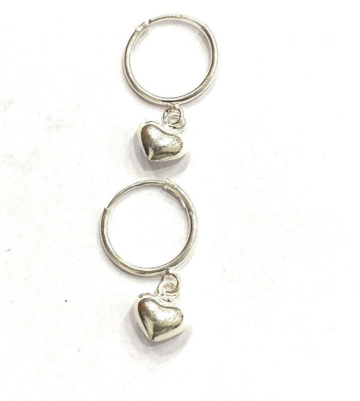 925 Sterling Silver Hoop Bali Drop Earrings for Girls,Baby Girls & Women Sterling Silver Drops & Danglers