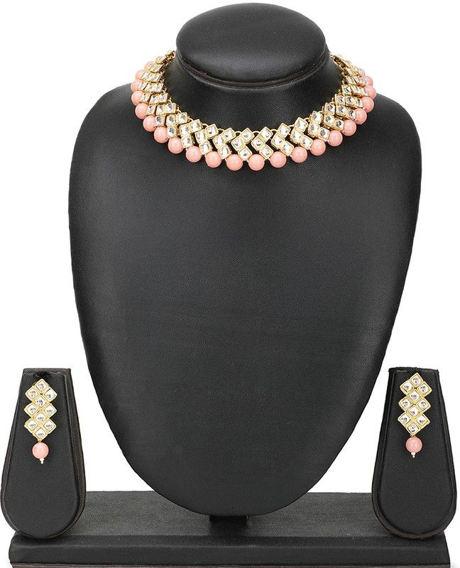 Copper Jewel Set  (Gold, Pink)