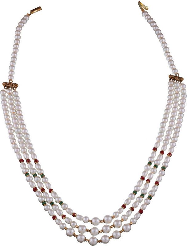 3 Layered Round Shape Pearl Alloy Layered
