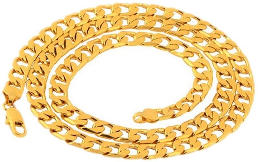 Gold Plated Alloy trendy Chain For Men and Boys Alloy Chain